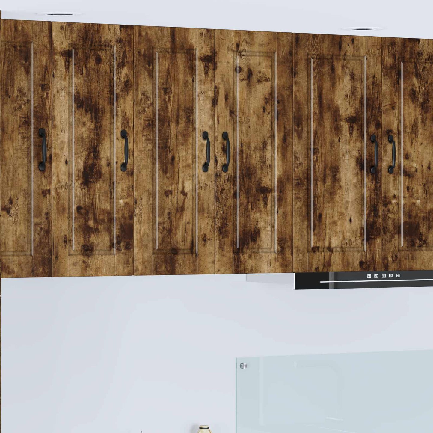 Wall Cabinet PORTO 2 pcs Smoked Oak 30 x 31 x 80 cm