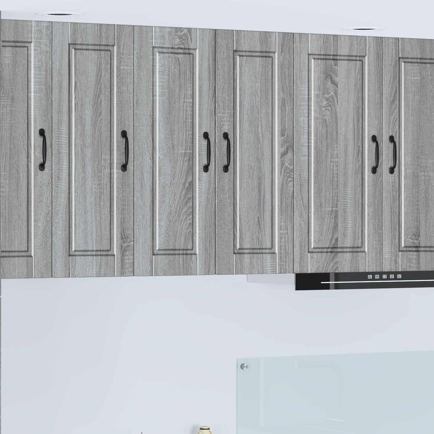 Wall Cabinet PORTO 2 pcs Grey Sonoma Engineered Wood