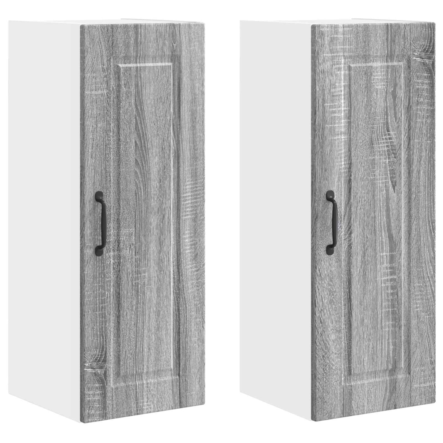 Wall Cabinet PORTO 2 pcs Grey Sonoma 30 x 31 x 80 cm
