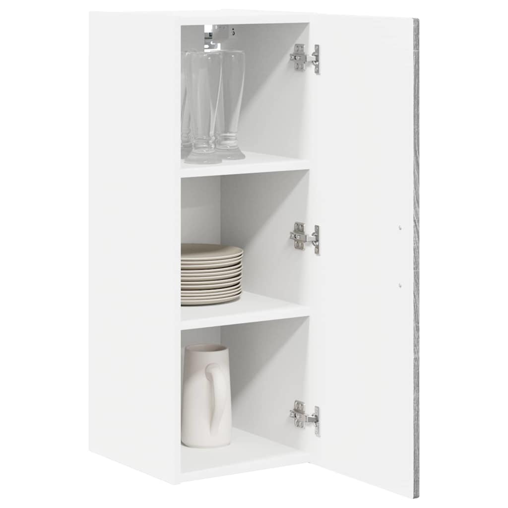 Wall Cabinet PORTO 2 pcs Grey Sonoma 30 x 31 x 80 cm