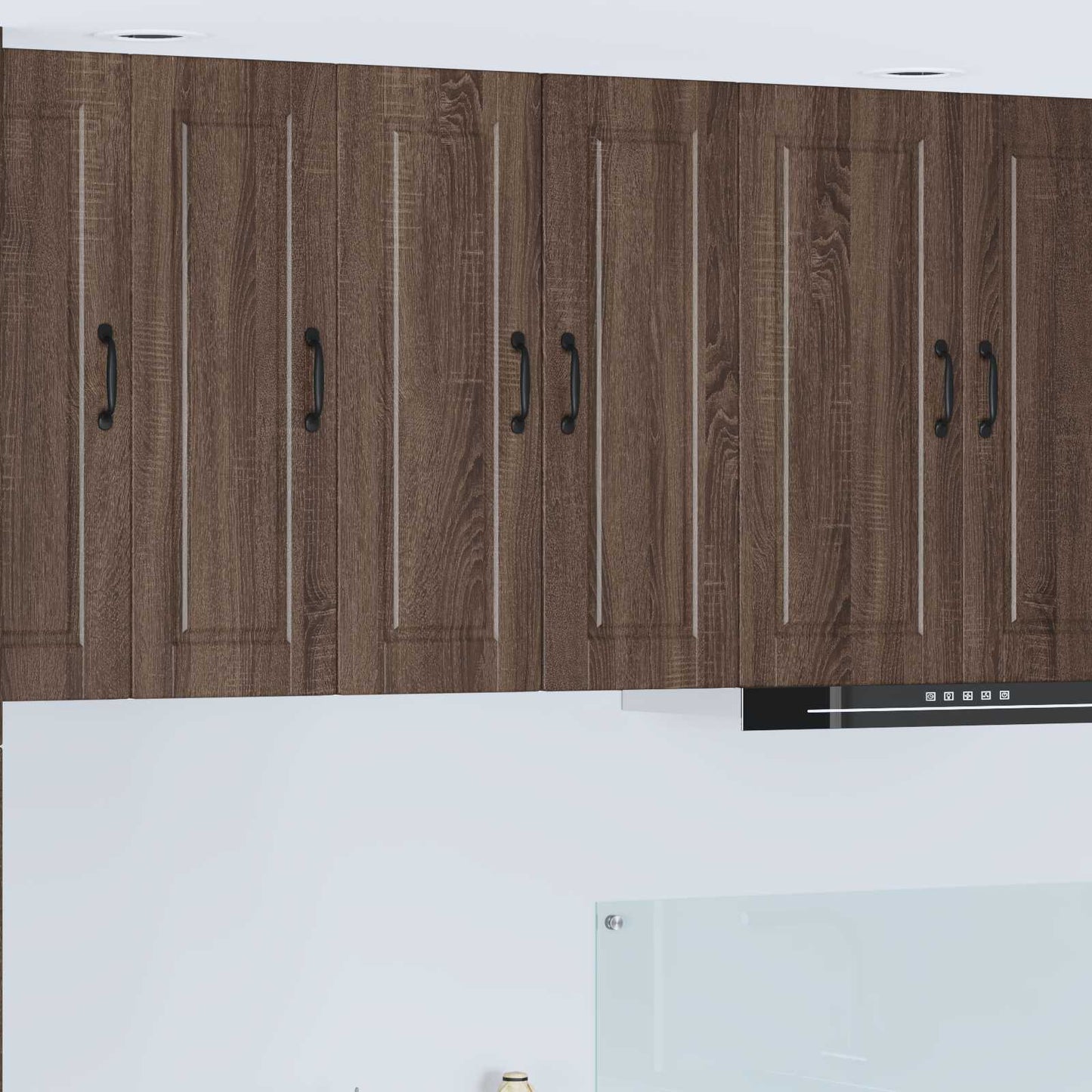 Wall Cabinet PORTO Brown Oak 30 x 31 x 80 cm Engineered Wood