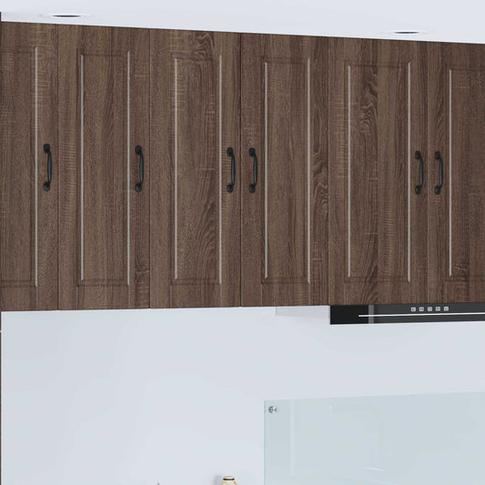 Wall Cabinet PORTO Brown Oak 30 x 31 x 80 cm Engineered Wood