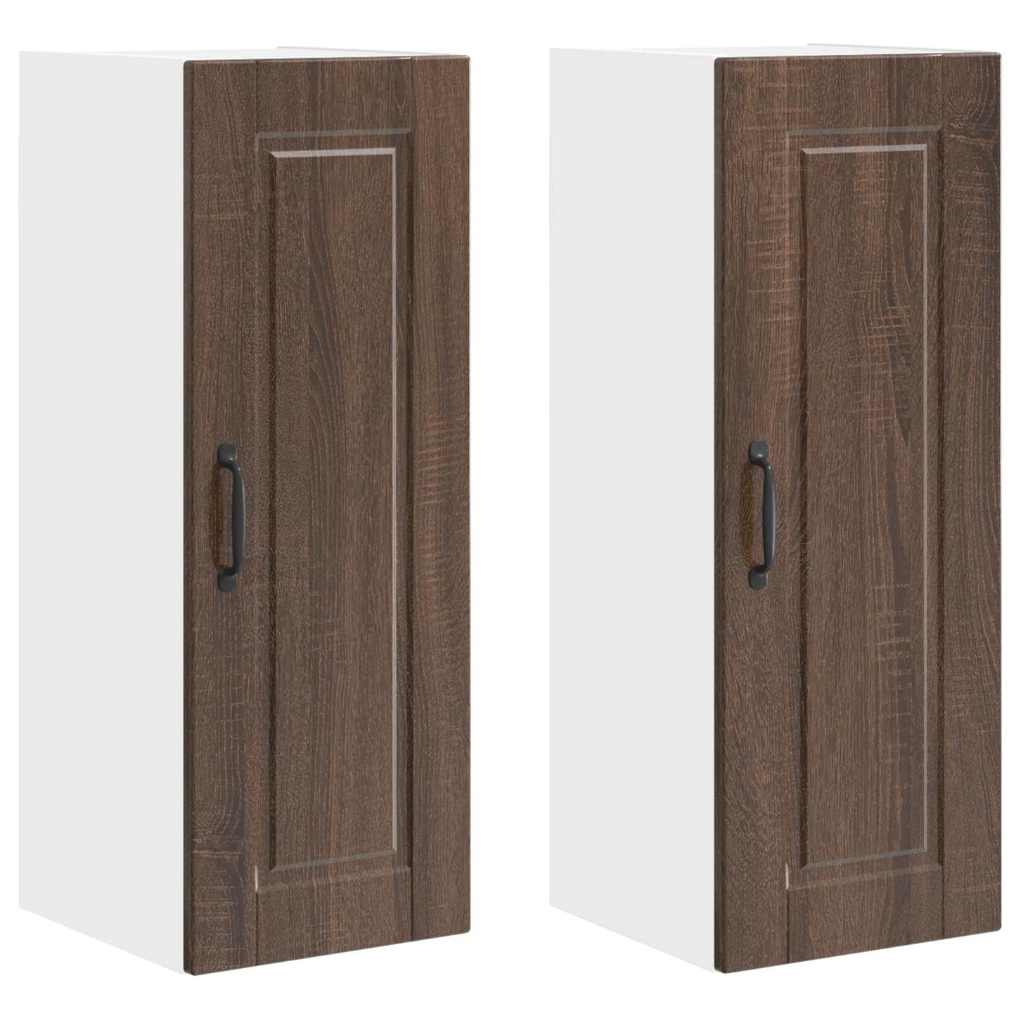 Wall Cabinet PORTO 2 pcs Brown Oak 30 x 31 x 80 cm