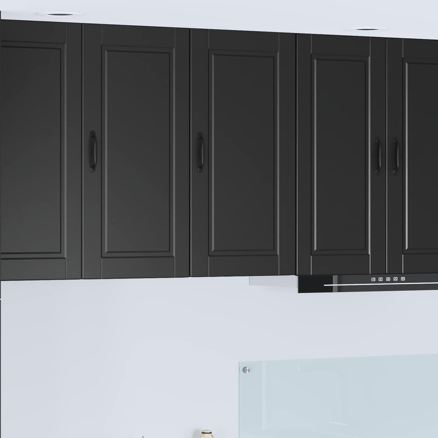 Wall Cabinet Black 40 x 31 x 80 cm Engineered Wood