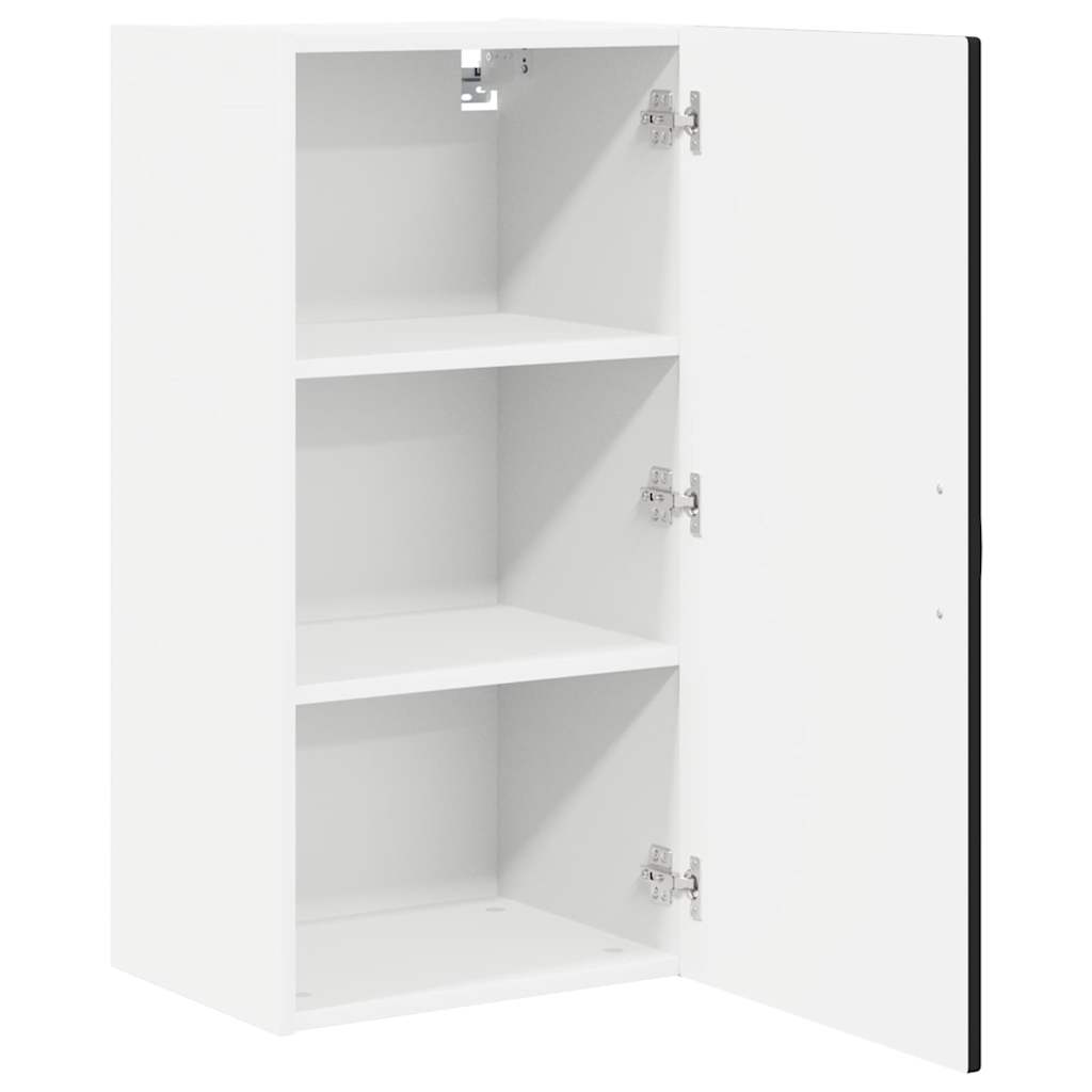 Wall Cabinet Black 40 x 31 x 80 cm Engineered Wood