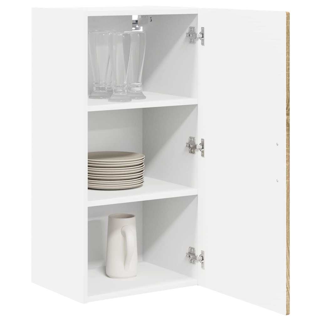 Wall Cabinet PORTO Sonoma Oak 40 x 31 x 80 cm Engineered Wood