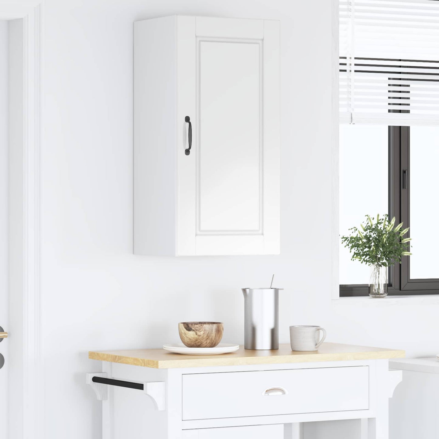 Wall Cabinet PORTO High Gloss White 40 x 31 x 80 cm