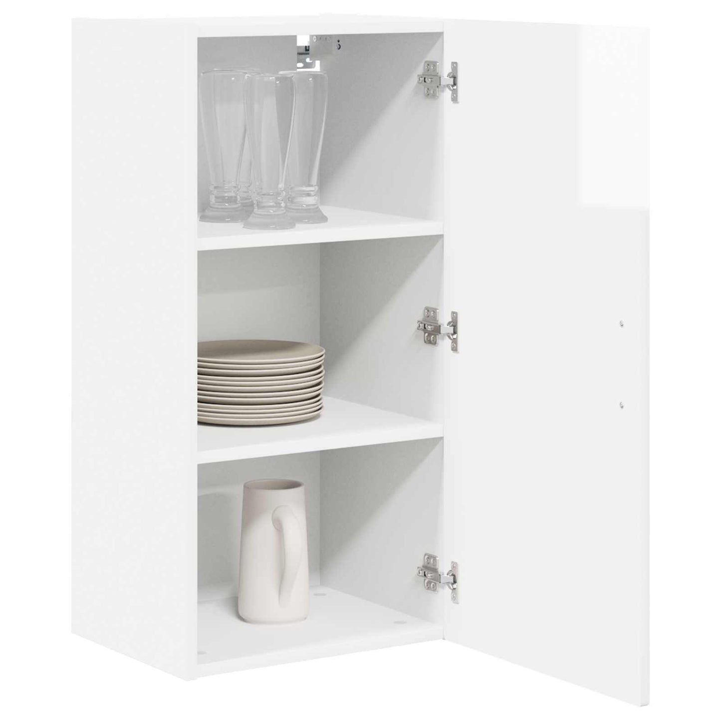 Wall Cabinet PORTO High Gloss White 40 x 31 x 80 cm