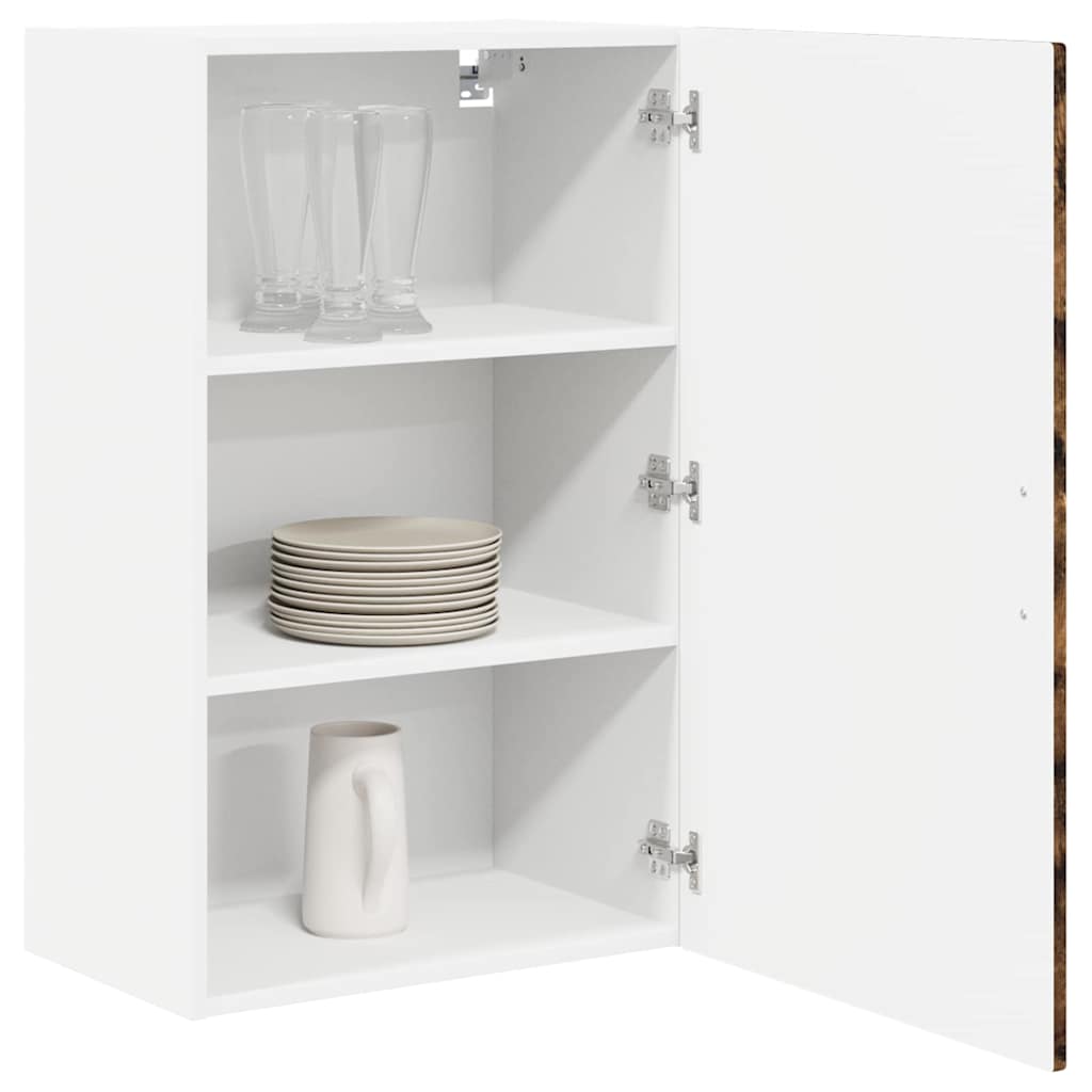 Wall Cabinet PORTO Smoked Oak 50 x 31 x 80 cm Engineered Wood