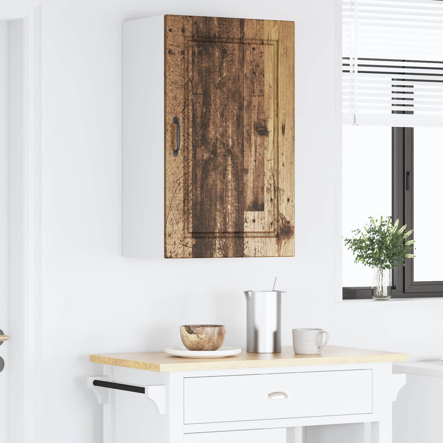 Wall Cabinet PORTO Old Wood 50 x 31 x 80 cm Engineered Wood