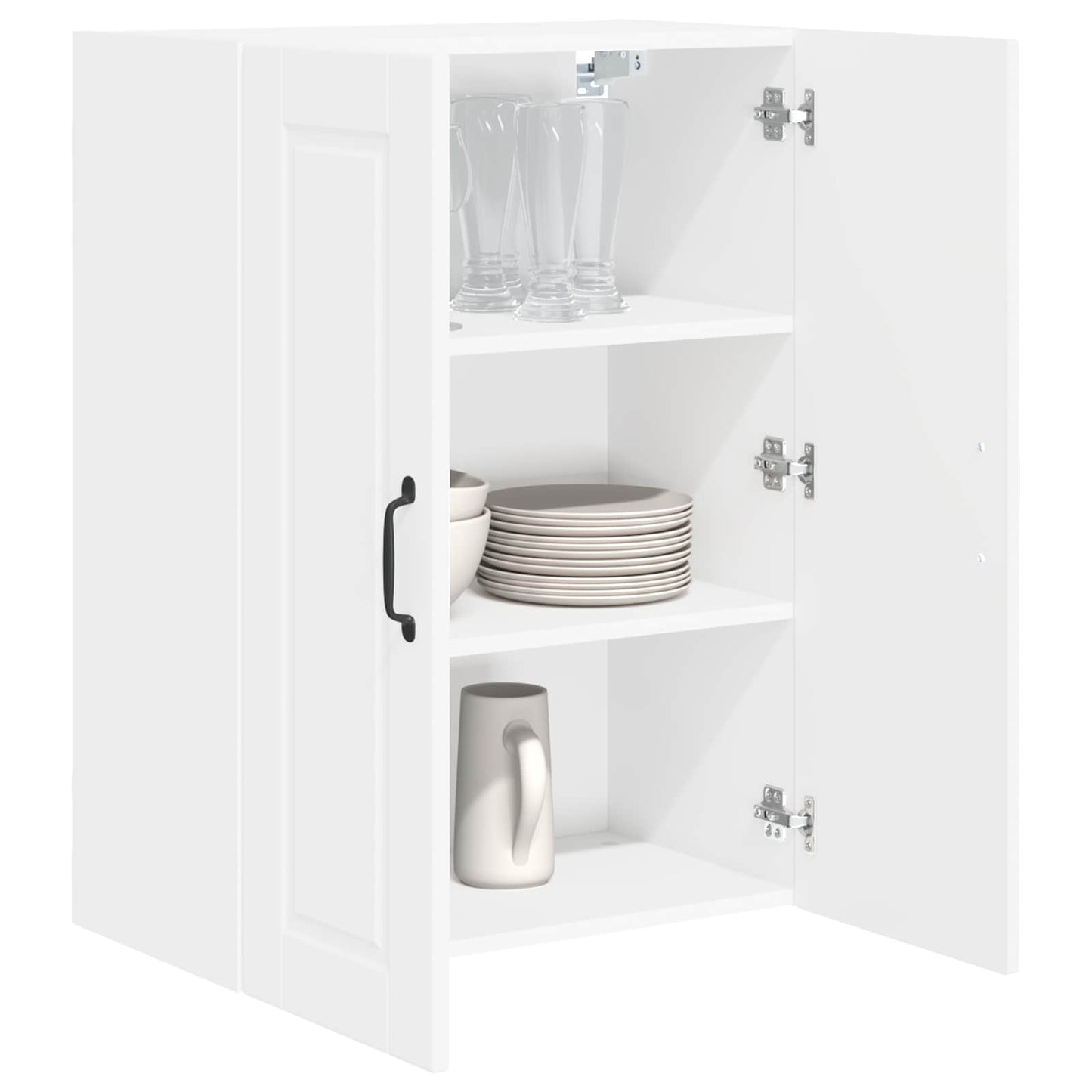 Wall Cabinet PORTO White 60 x 31 x 80 cm Engineered Wood