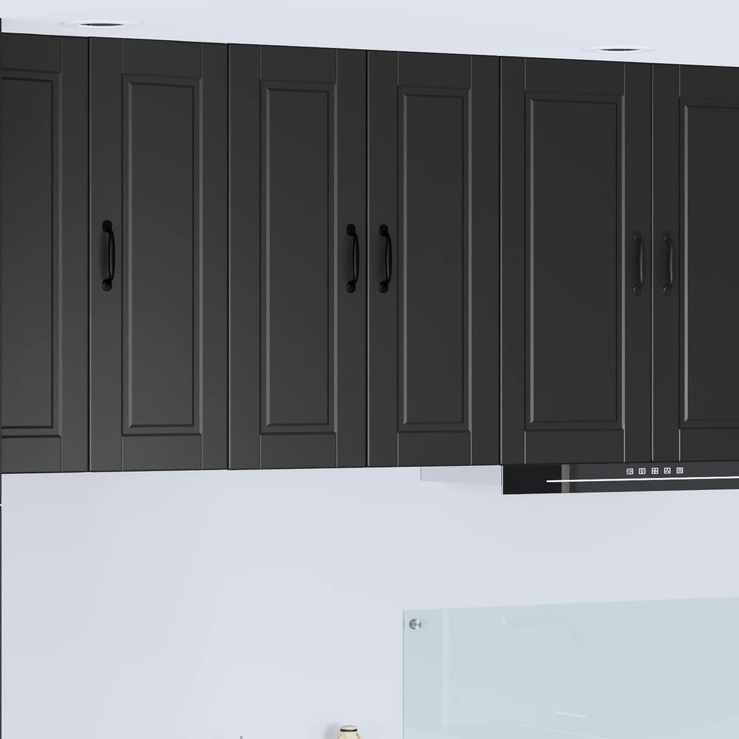 Wall Cabinet PORTO Black 60 x 31 x 80 cm Engineered Wood