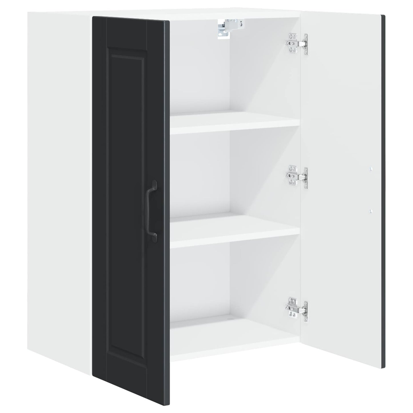 Wall Cabinet PORTO Black 60 x 31 x 80 cm Engineered Wood