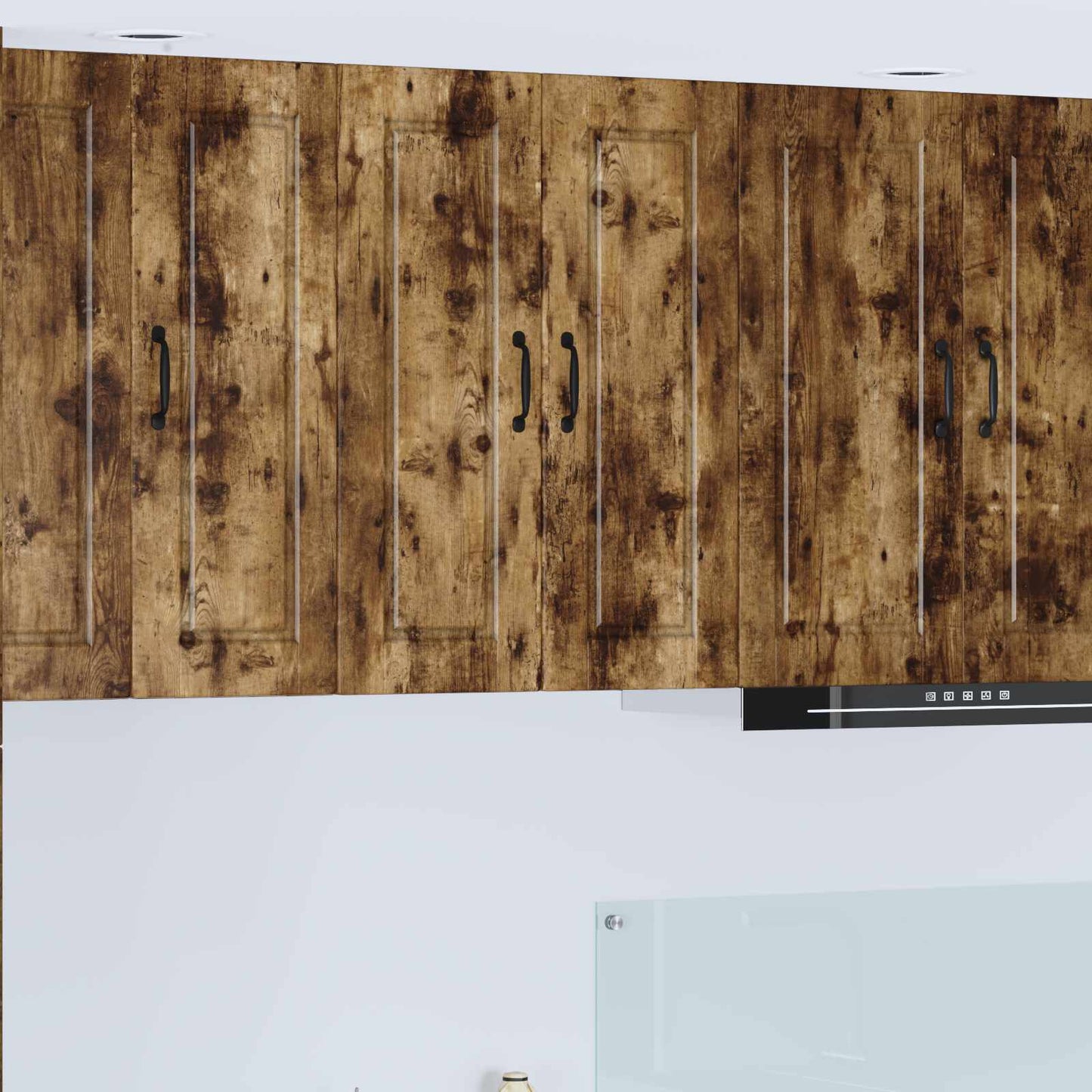 Wall Cabinet PORTO Smoked Oak 60 x 31 x 80 cm Engineered Wood