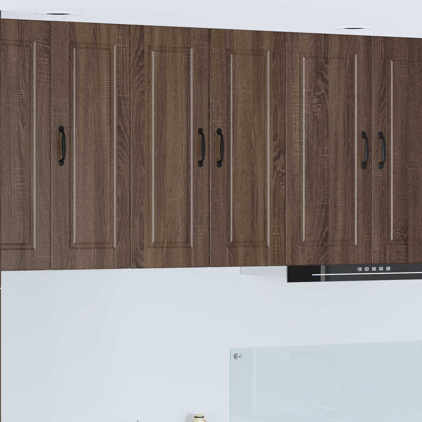 Wall Cabinet PORTO Brown Oak 60 x 31 x 80 cm Engineered Wood