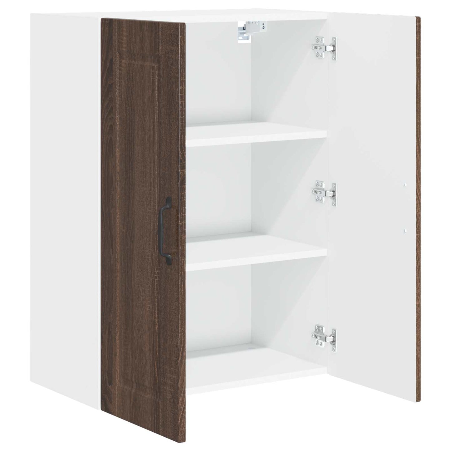 Wall Cabinet PORTO Brown Oak 60 x 31 x 80 cm Engineered Wood
