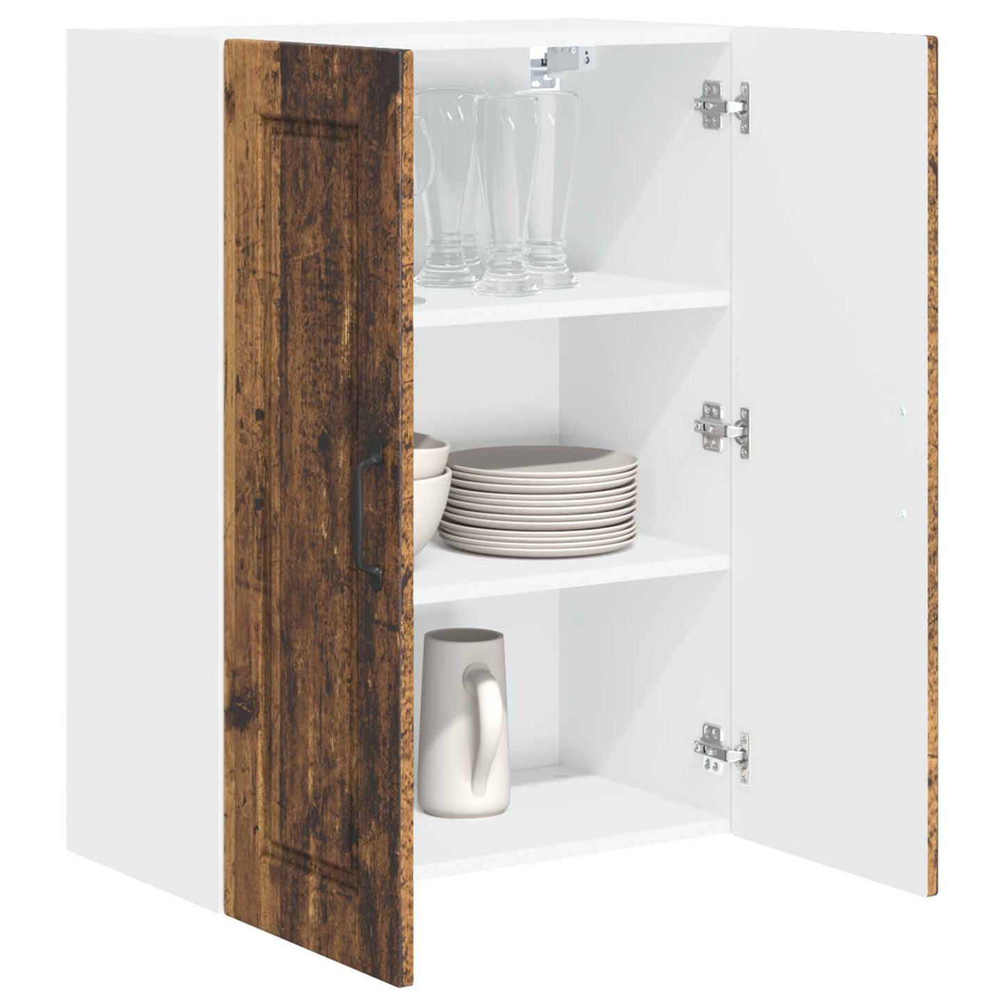 Wall Cabinet PORTO Old Wood 60 x 31 x 80 cm Engineered Wood