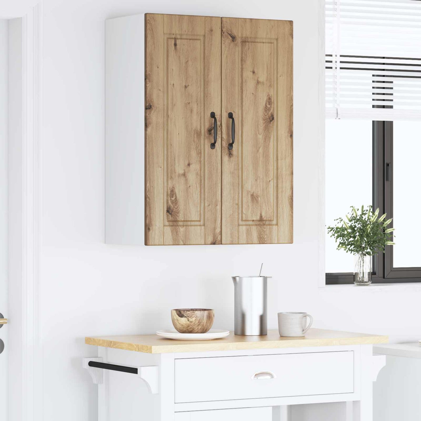 Wall Cabinet PORTO Artisan Oak 60 x 31 x 80 cm Engineered Wood