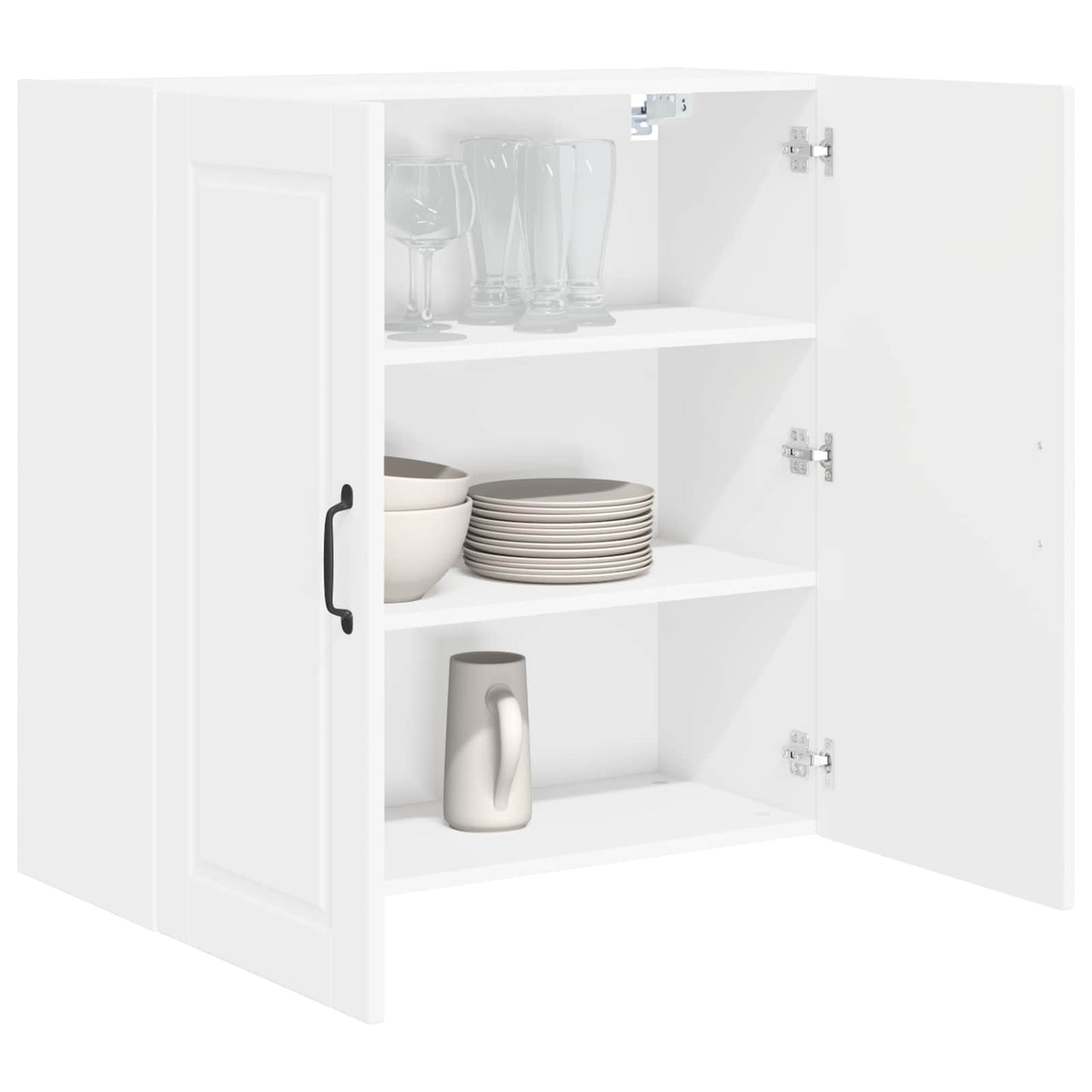 Wall Cabinet PORTO White 80 x 31 x 80 cm Engineered Wood