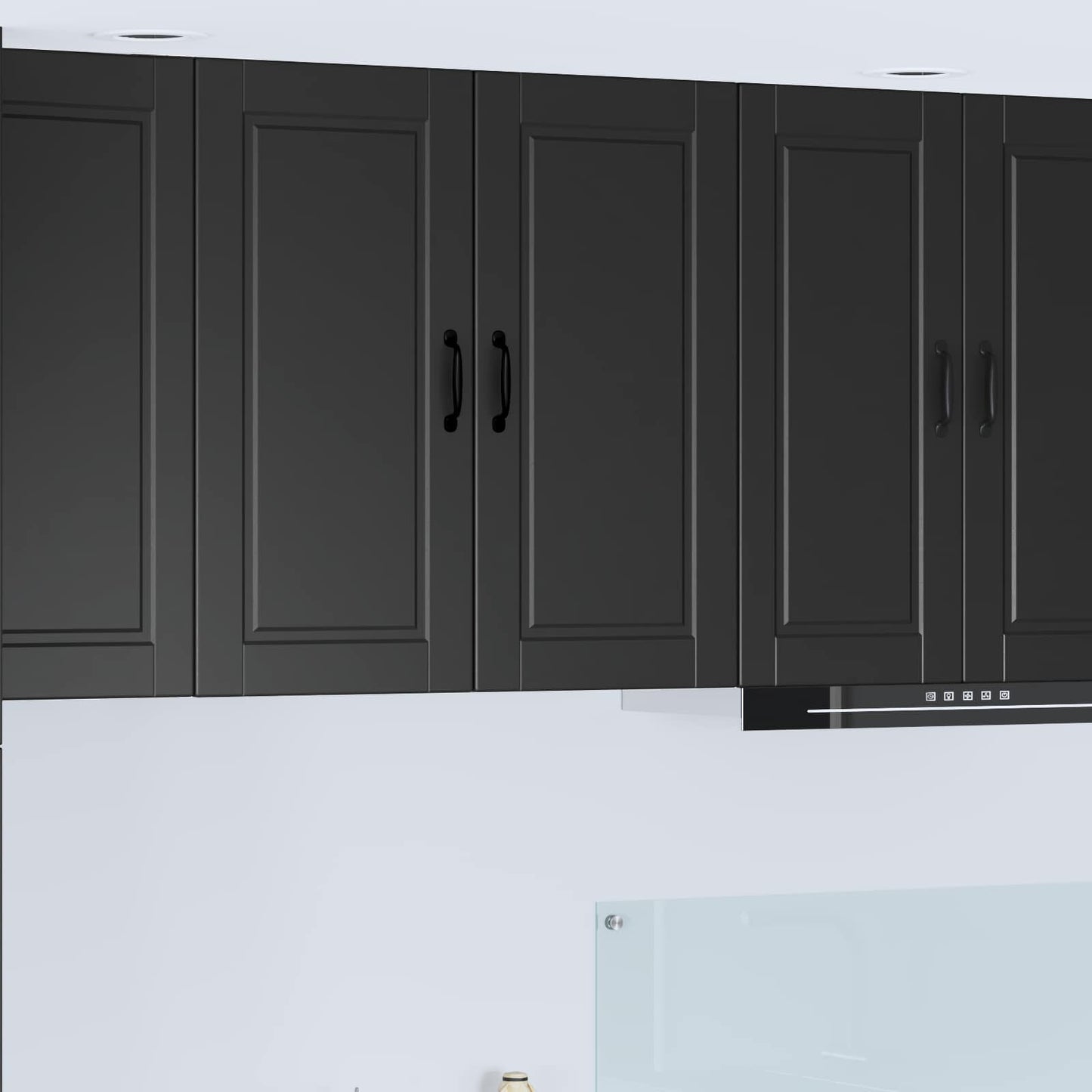 Wall Cabinet PORTO Black 80 x 31 x 80 cm Engineered Wood