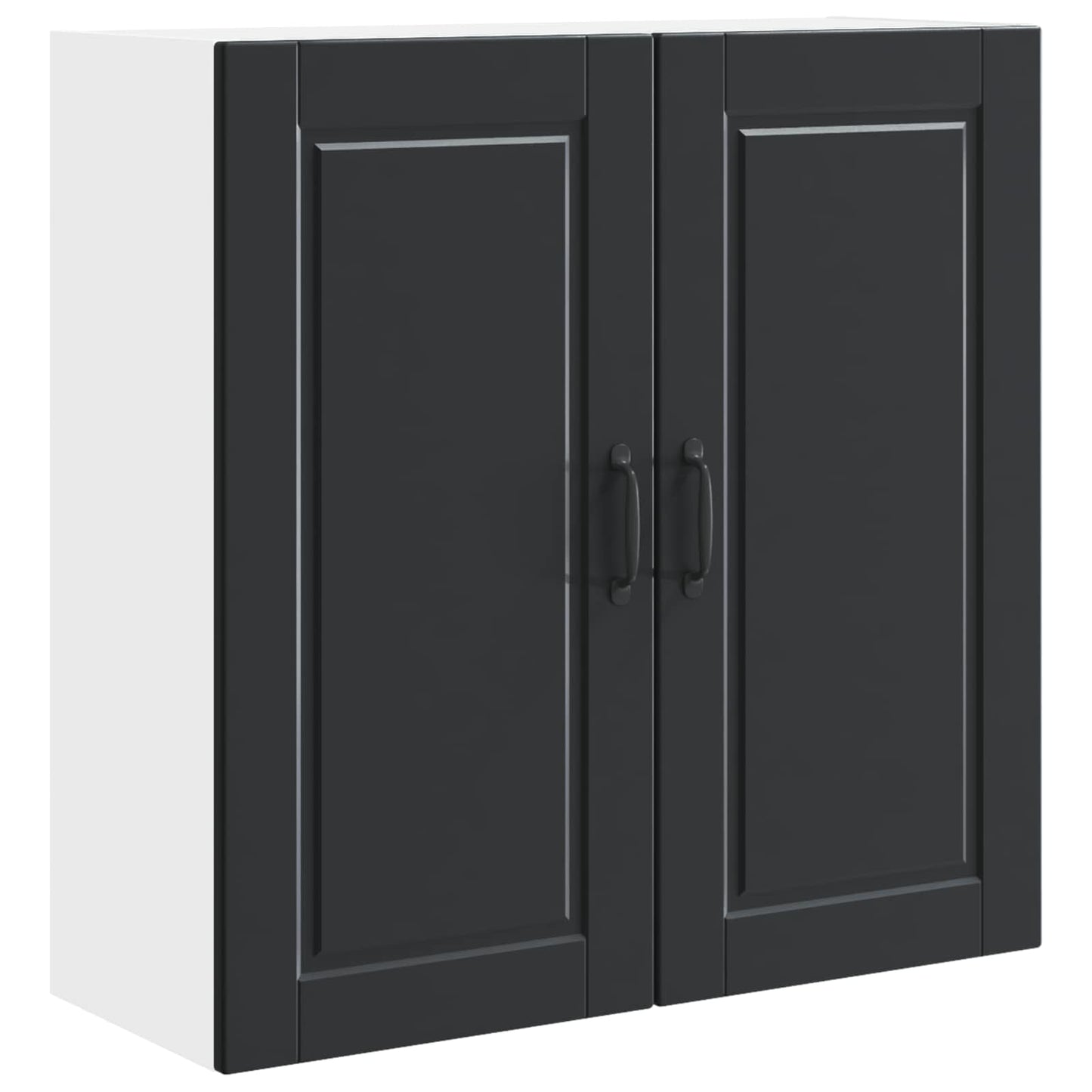 Wall Cabinet PORTO Black 80 x 31 x 80 cm Engineered Wood
