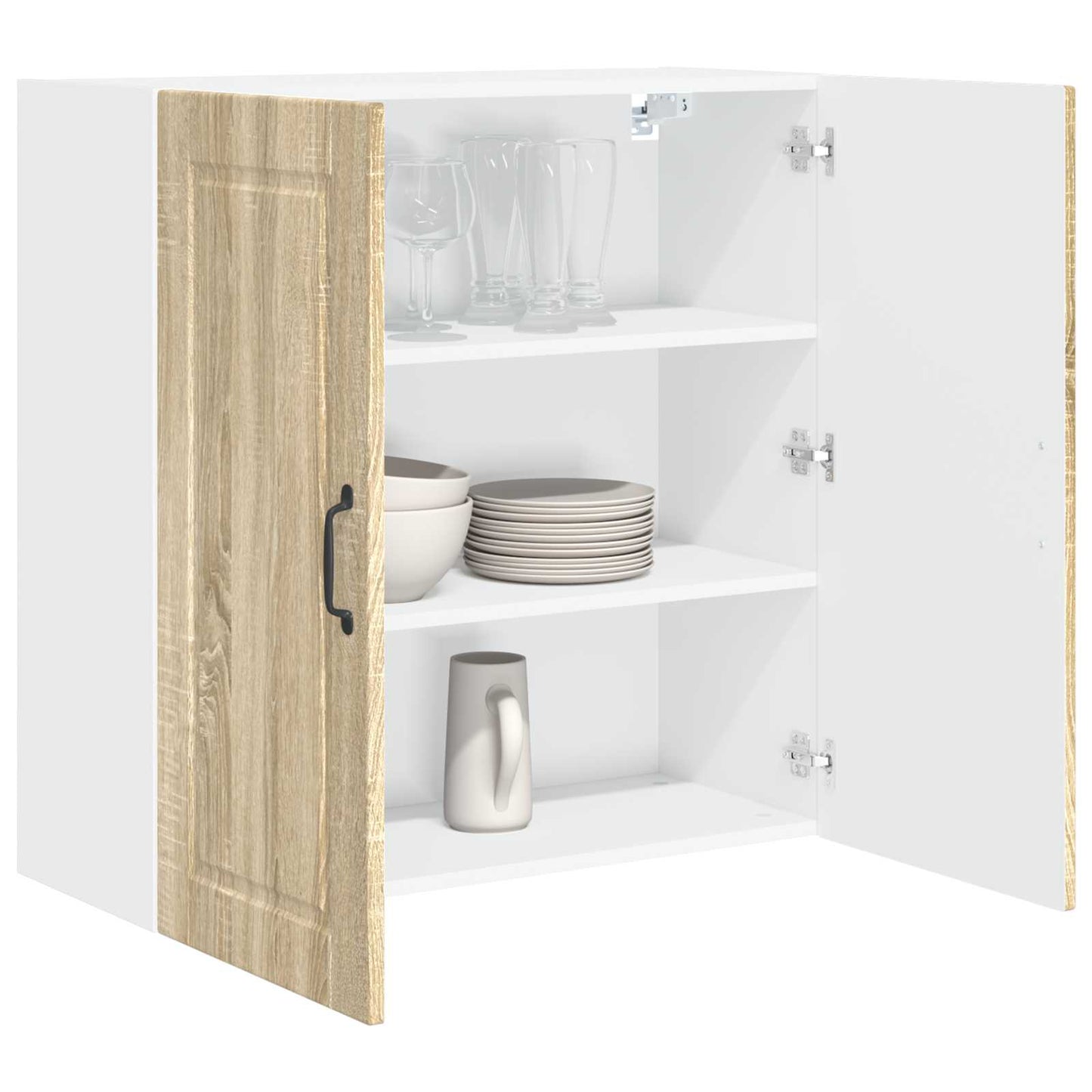 Wall Cabinet PORTO Sonoma Oak 80 x 31 x 80 cm Engineered Wood