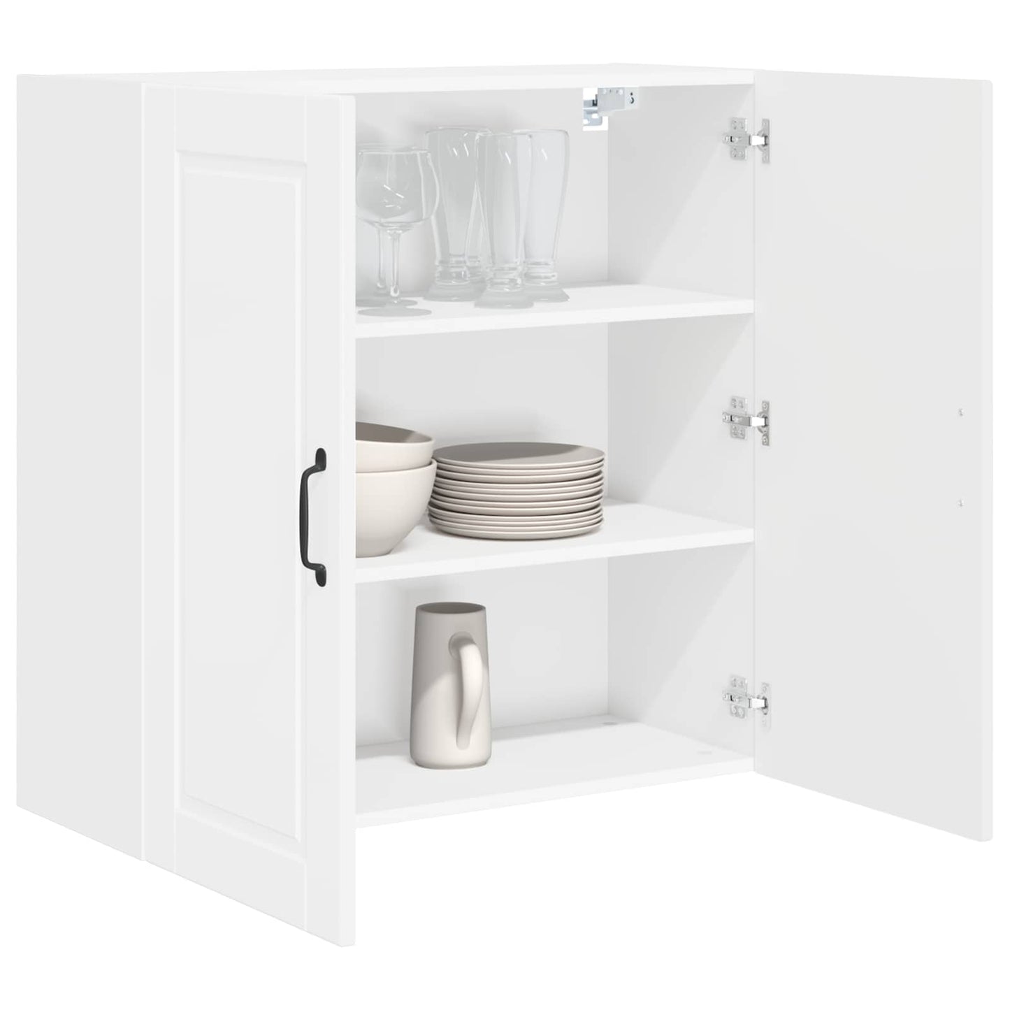 Wall Cabinet PORTO High Gloss White 80 x 31 x 80 cm