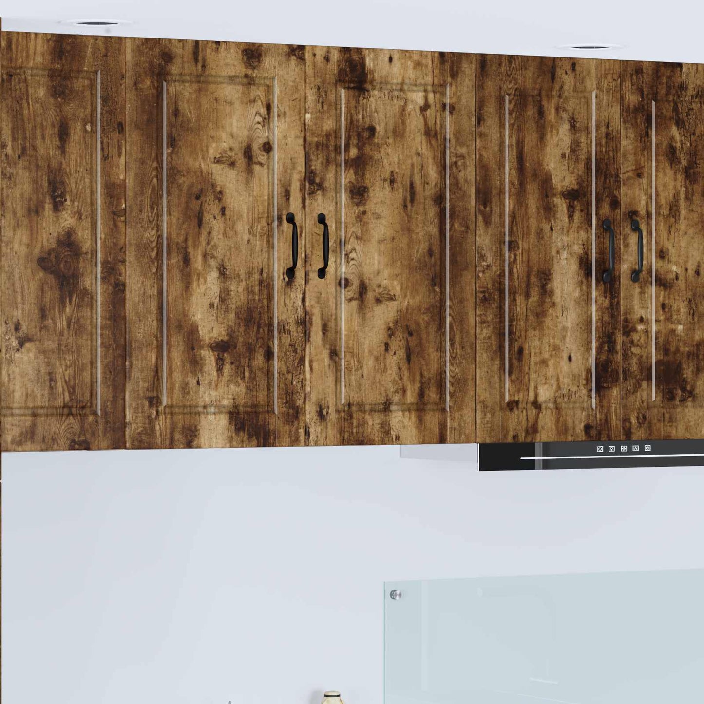 Wall Cabinet PORTO Smoked Oak 80 x 31 x 80 cm Engineered Wood