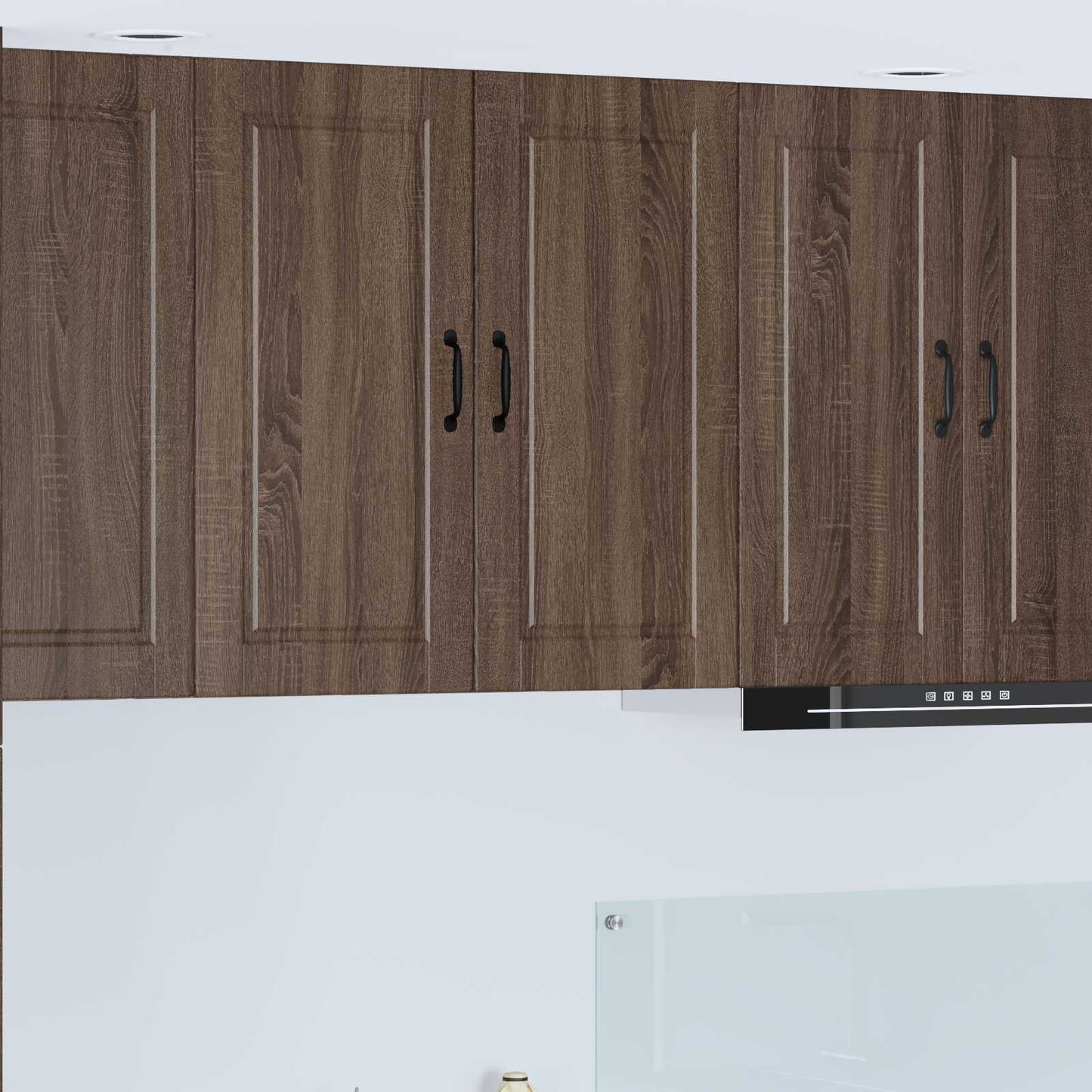 Wall Cabinet PORTO Brown Oak 80 x 31 x 80 cm Engineered Wood