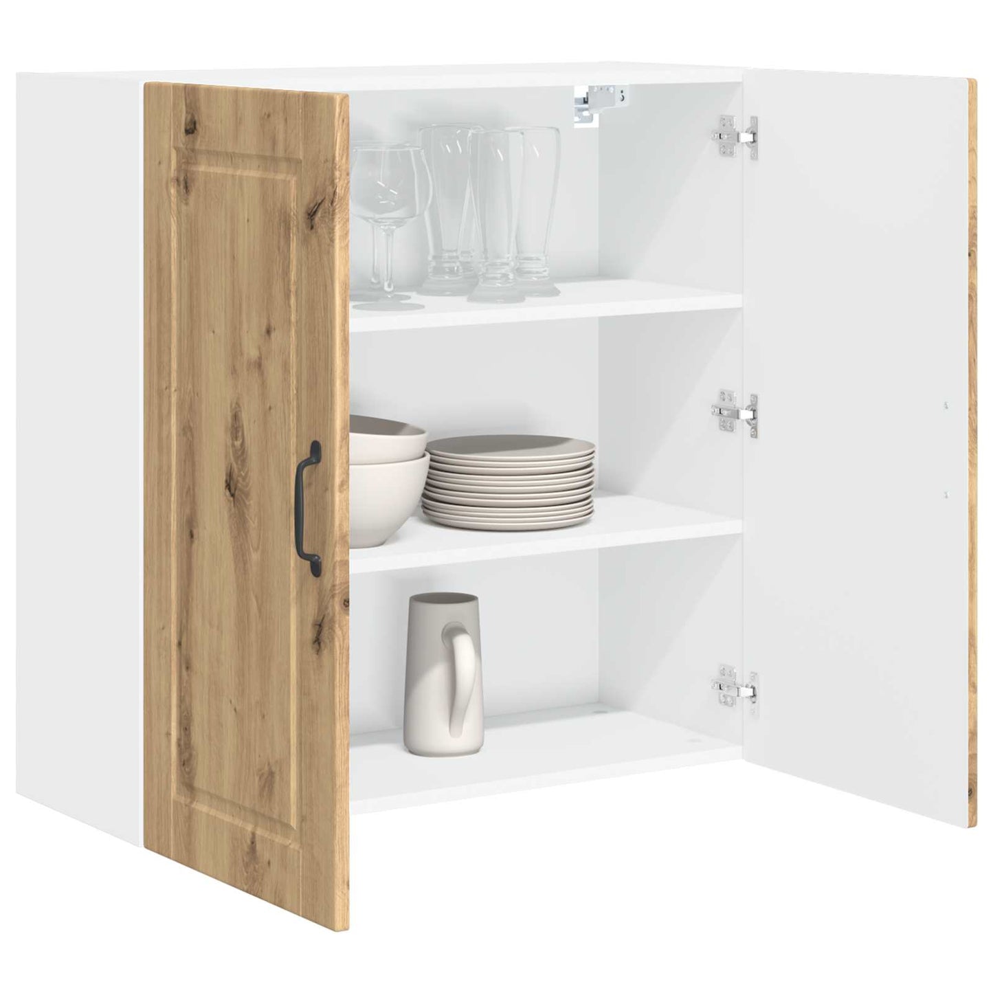 Wall Cabinet PORTO Artisan Oak 80 x 31 x 80 cm Engineered Wood