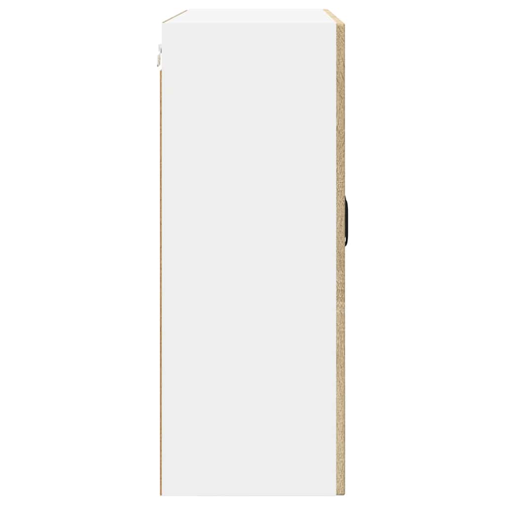 Wall Glass Cabinet PORTO Sonoma Oak 80 x 31 x 80 cm