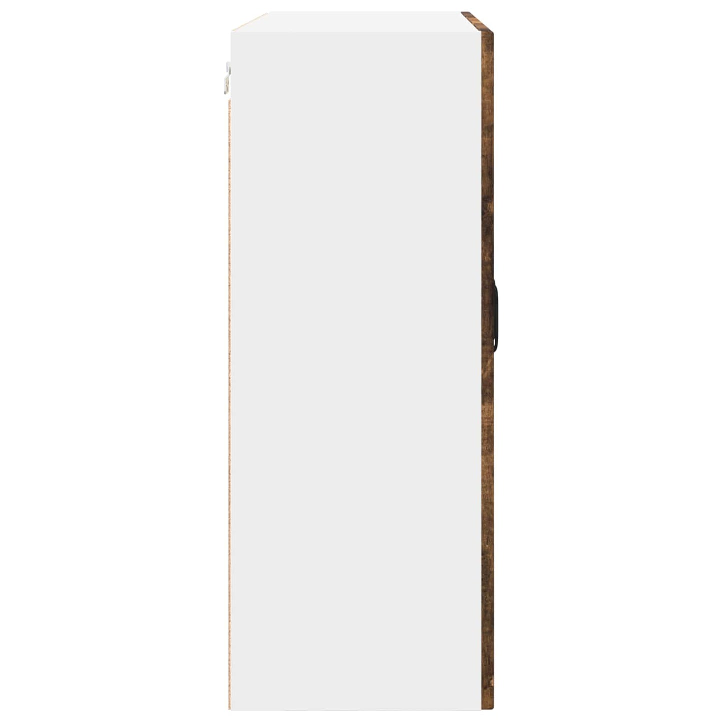 Wall Glass Cabinet PORTO Smoked Oak 80 x 31 x 80 cm