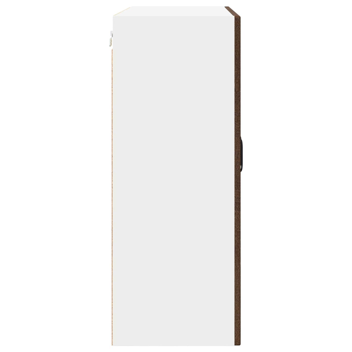Wall Glass Cabinet PORTO Brown Oak 80 x 31 x 80 cm