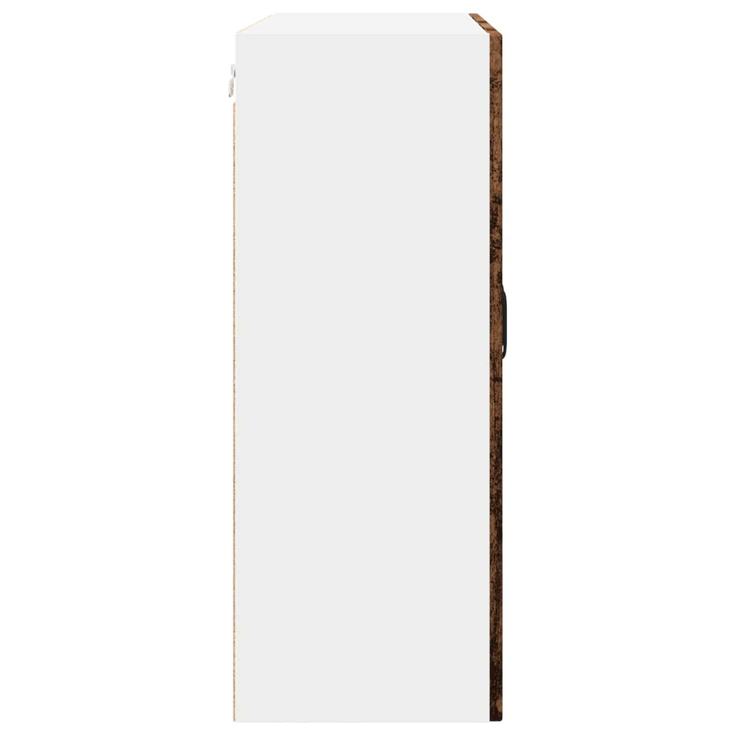 Wall Glass Cabinet PORTO Old Wood 80 x 31 x 80 cm
