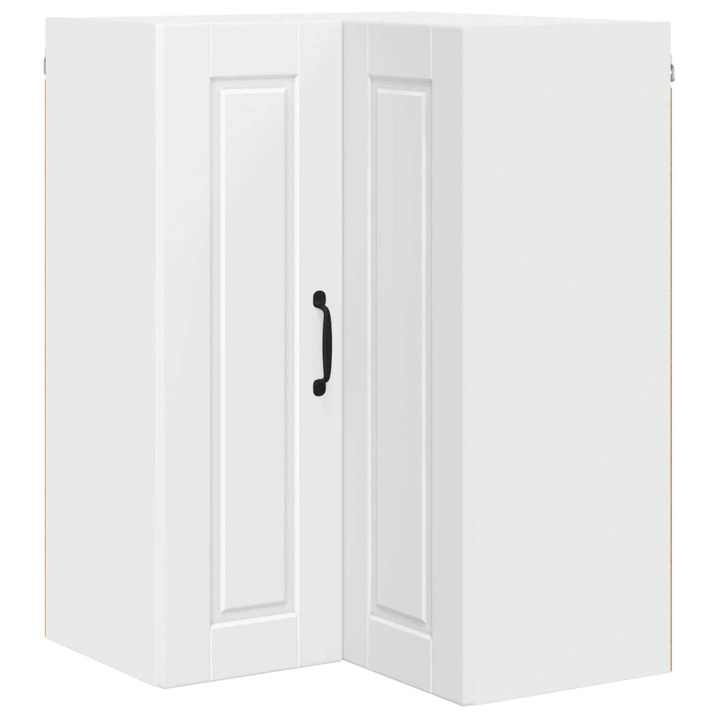 Wall Corner Cabinet PORTO White 57 x 57 x 80 cm Engineered Wood