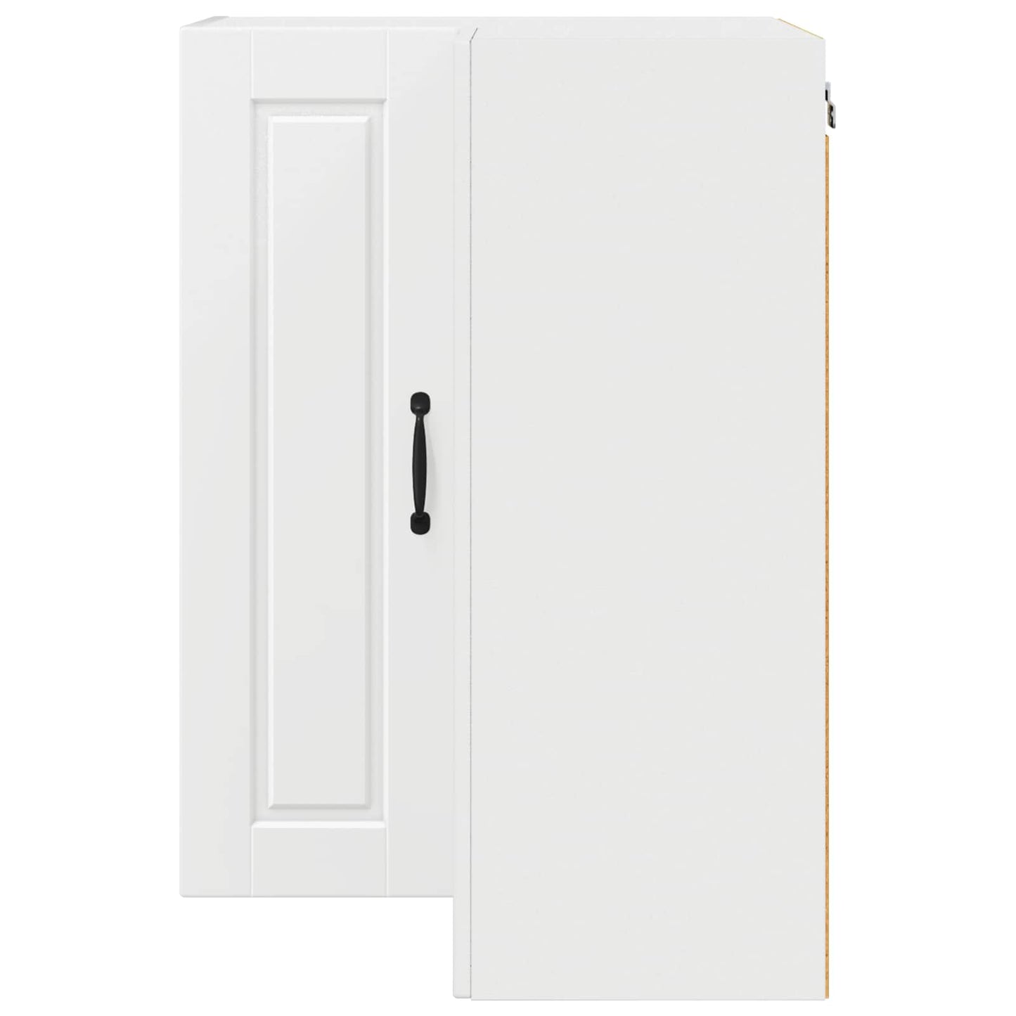 Wall Corner Cabinet PORTO White 57 x 57 x 80 cm Engineered Wood
