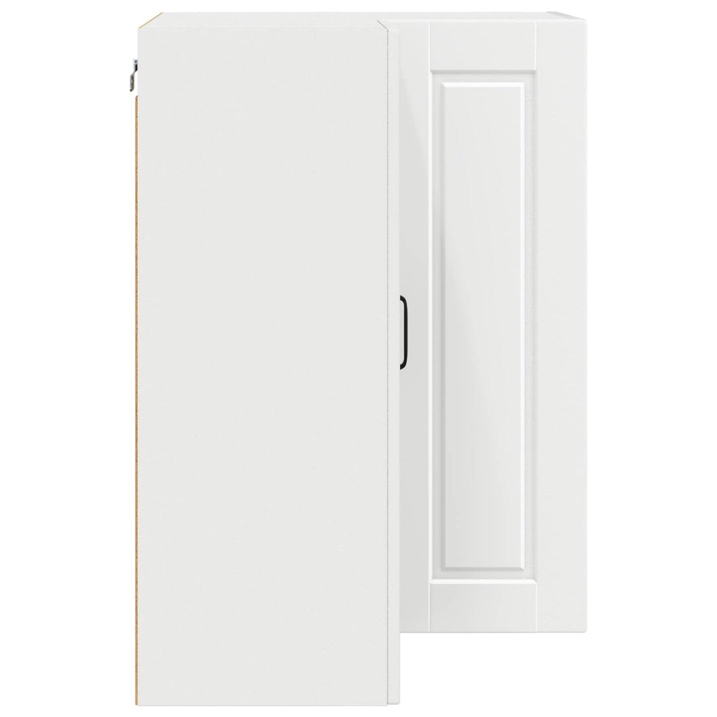 Wall Corner Cabinet PORTO White 57 x 57 x 80 cm Engineered Wood