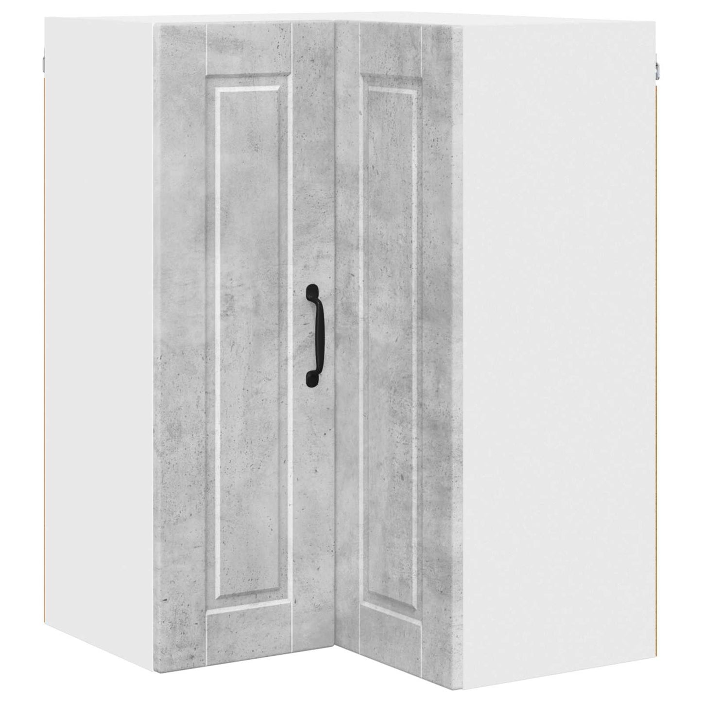Wall Corner Cabinet PORTO Concrete Grey 57 x 57 x 80 cm
