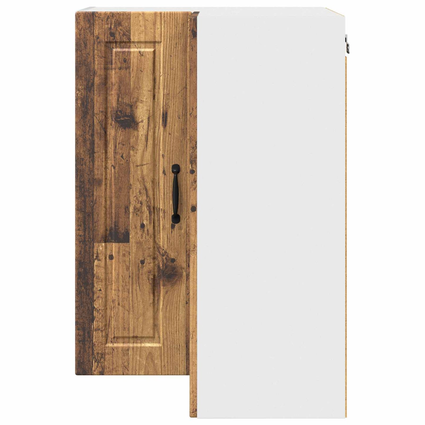 Wall Corner Cabinet PORTO Old Wood 57 x 57 x 80 cm