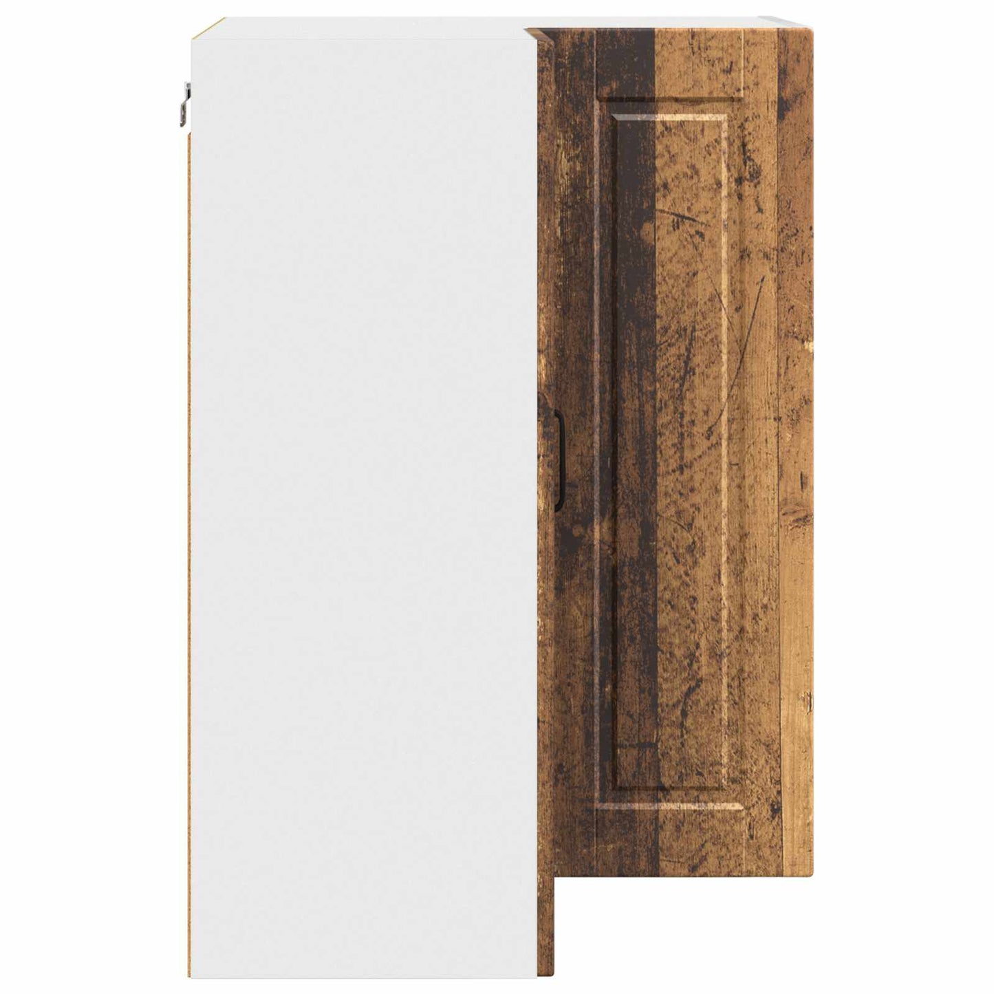 Wall Corner Cabinet PORTO Old Wood 57 x 57 x 80 cm