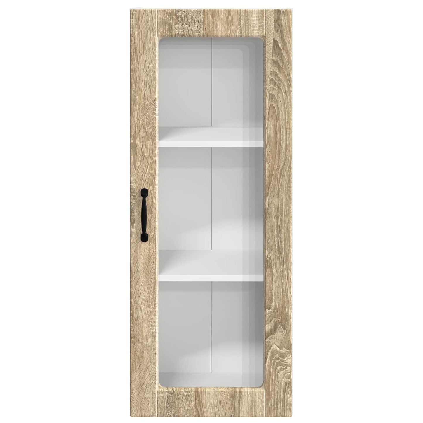 Wall Glass Cabinet PORTO Sonoma Oak 40 x 31 x 100 cm