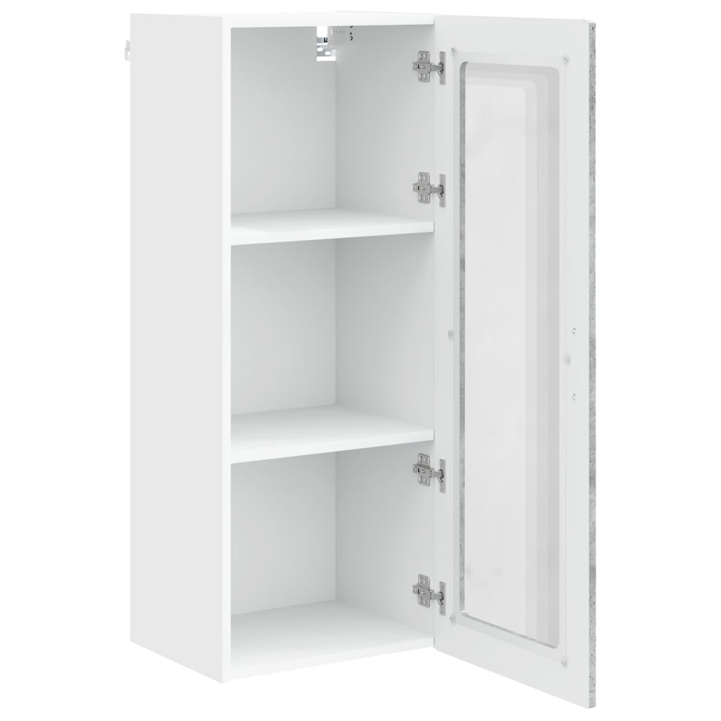 Wall Glass Cabinet PORTO Concrete Grey 40 x 31 x 100 cm