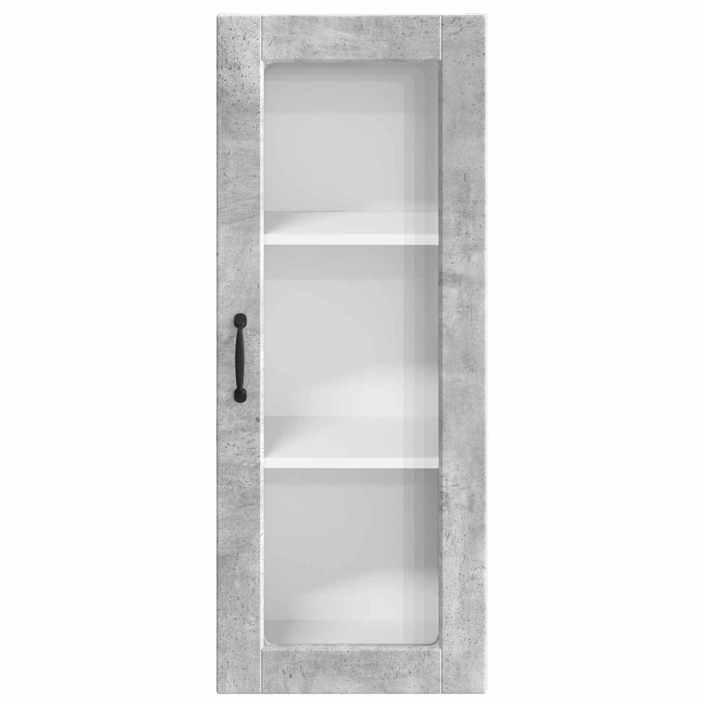 Wall Glass Cabinet PORTO Concrete Grey 40 x 31 x 100 cm