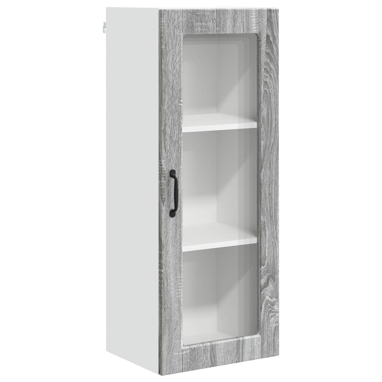 Wall Glass Cabinet PORTO Grey Sonoma 40 x 31 x 100 cm