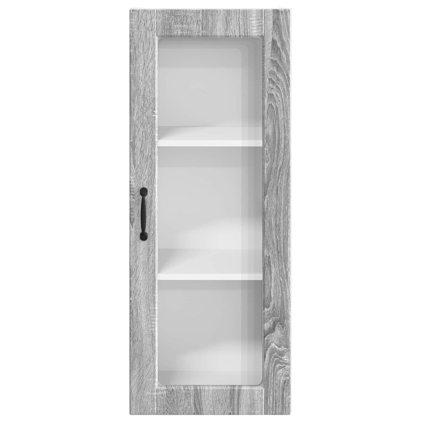 Wall Glass Cabinet PORTO Grey Sonoma 40 x 31 x 100 cm