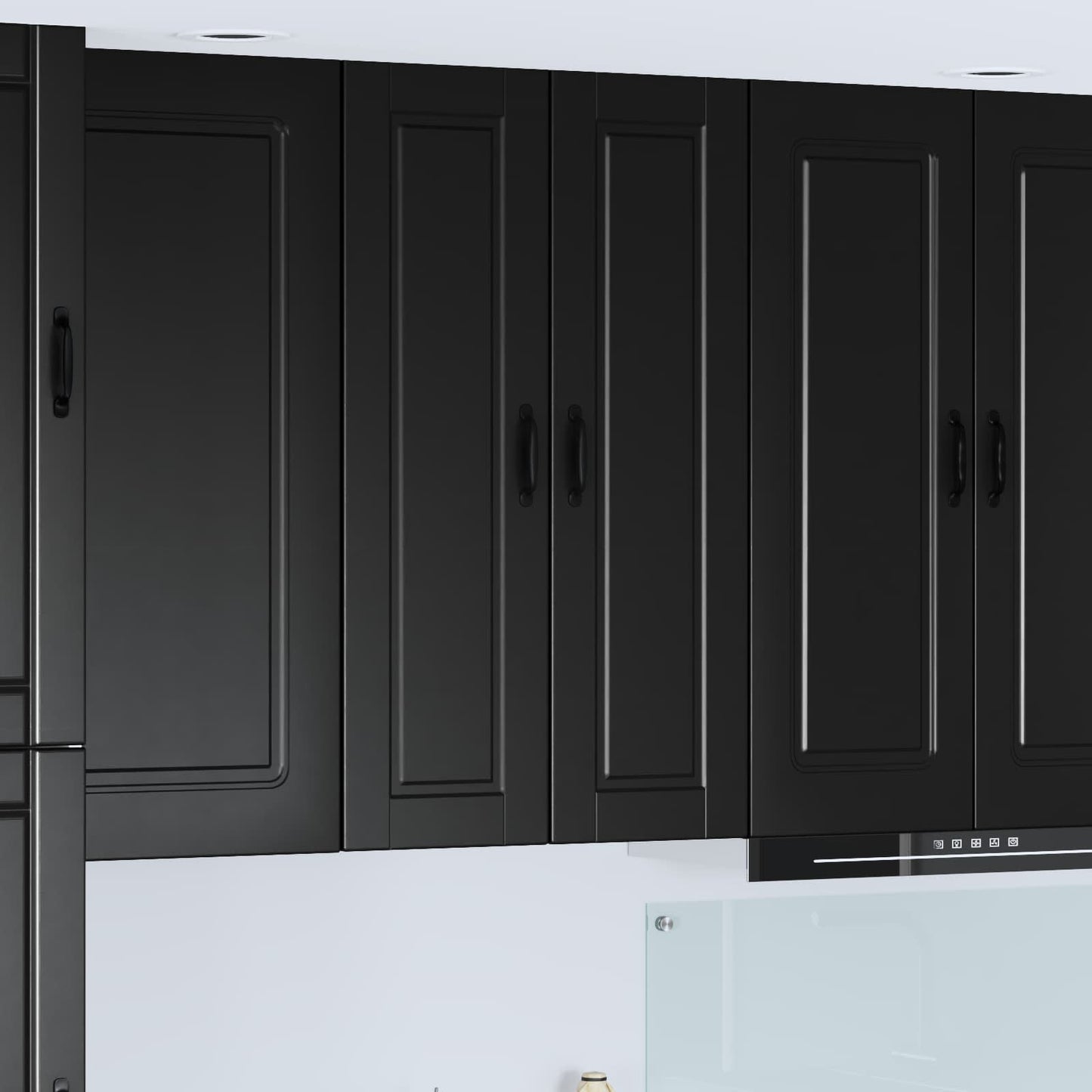 Wall Cabinet PORTO Black 30 x 31 x 100 cm Engineered Wood