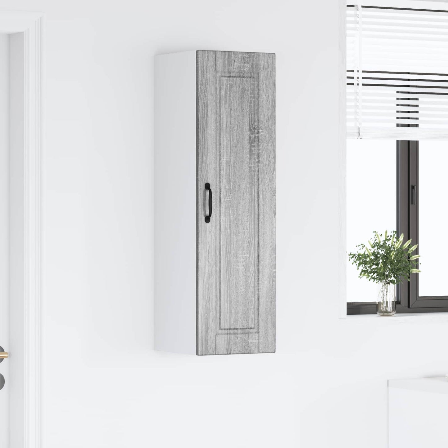 Wall Cabinet PORTO Grey Sonoma 30 x 31 x 100 cm Engineered Wood