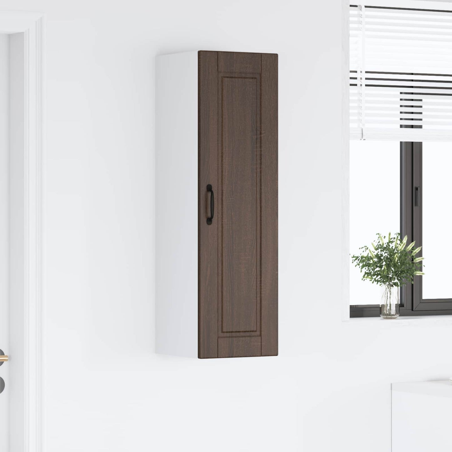 Wall Cabinet PORTO Brown Oak 30 x 31 x 100 cm Engineered Wood