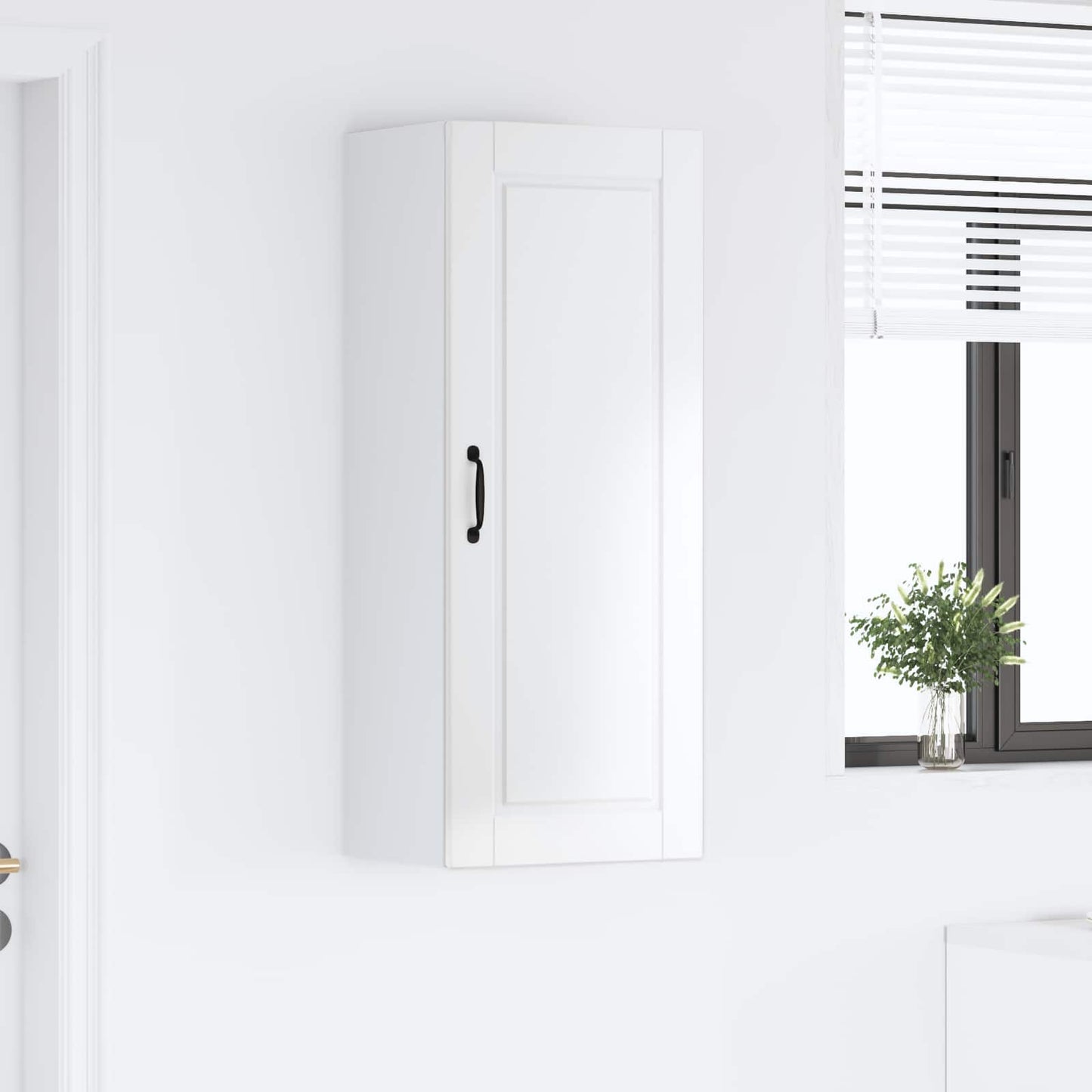 Wall Cabinet PORTO High Gloss White 40 x 31 x 100 cm