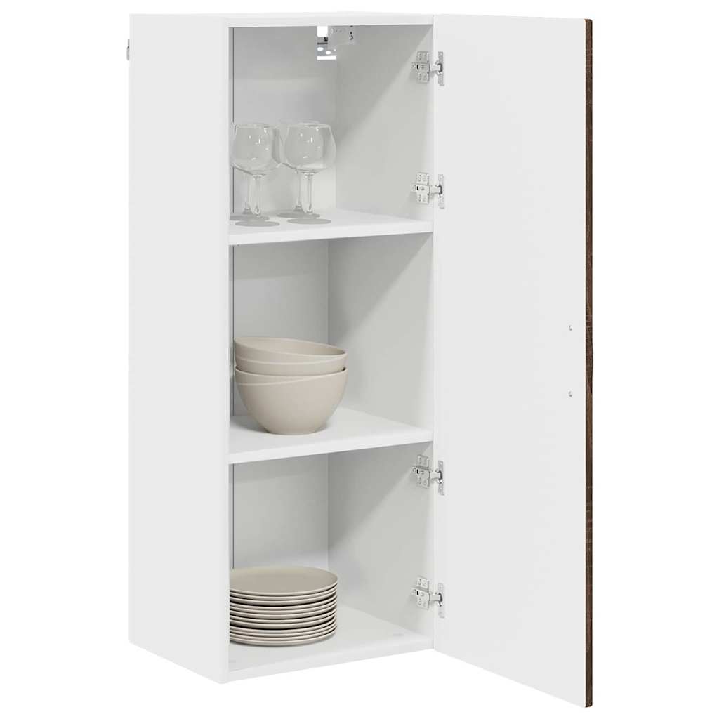 Wall Cabinet PORTO Brown Oak 40 x 31 x 100 cm Engineered Wood